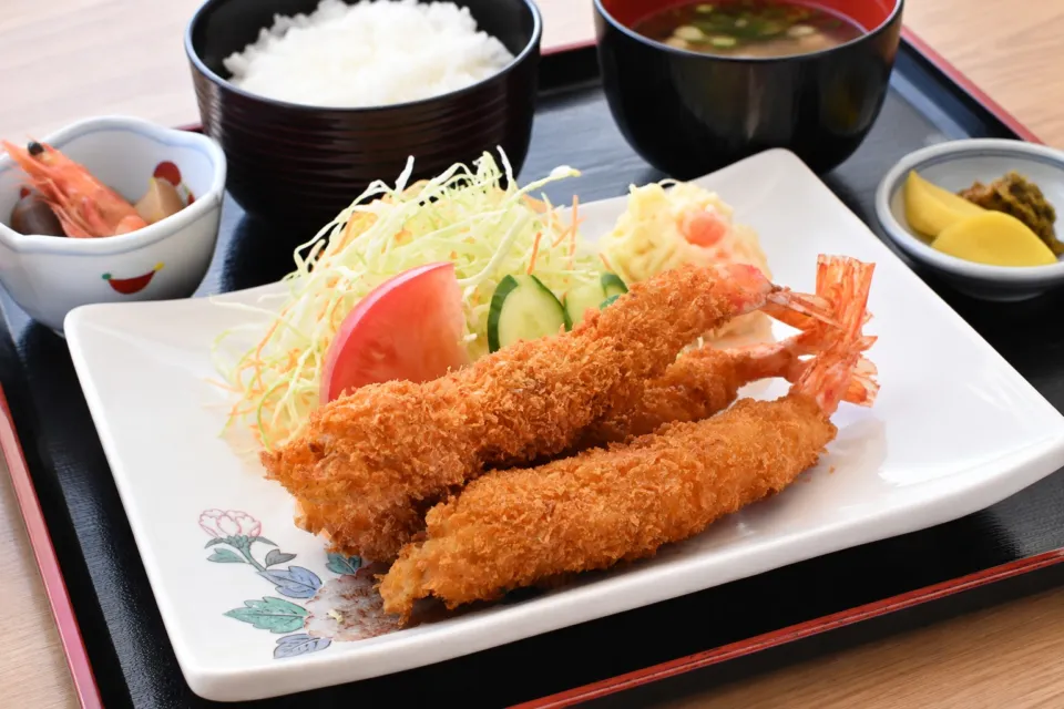 海老の宮川 亀川店の海老フライ定食