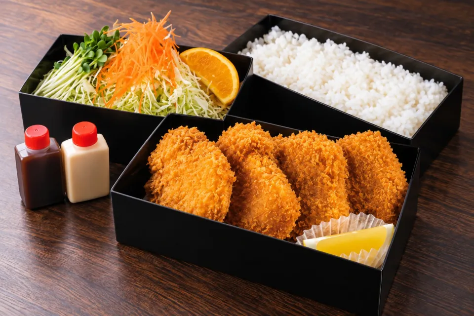 越後とんかつ人参亭の越後もちぶたヒレカツ弁当
