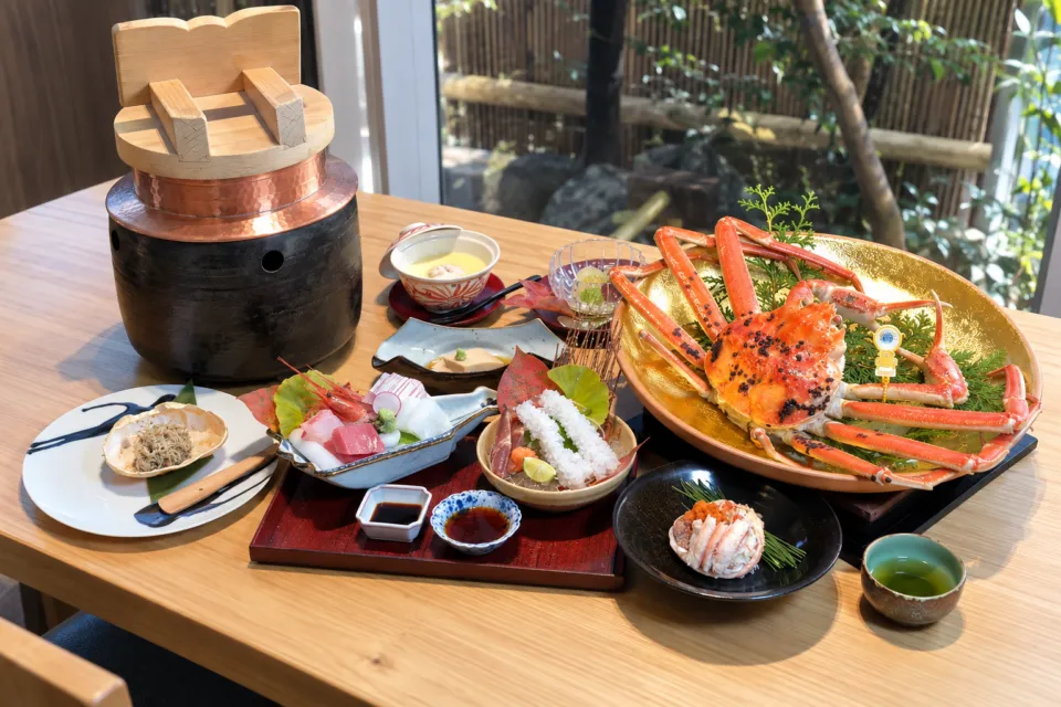 越前がに・旬のお料理 らでんの越前がに料理