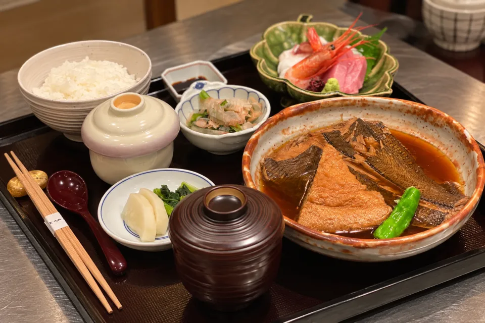 越前がに・旬のお料理 らでんの本日のお魚御膳