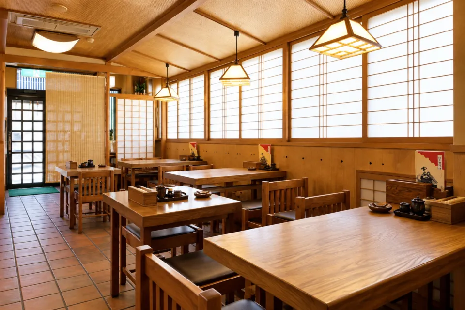 越前そば 見吉屋の1階店内