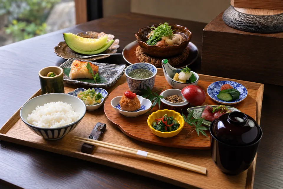 ふふ 奈良の和朝食の料理例