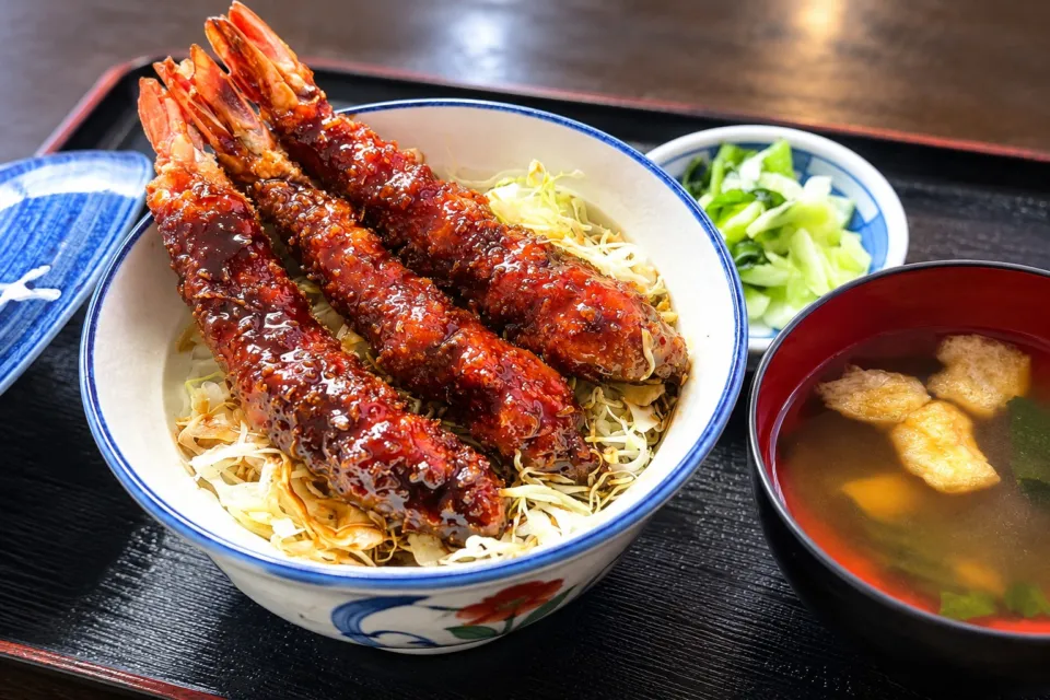 元祖煮込みソースカツ丼の店なかじまのえびキャベツ丼