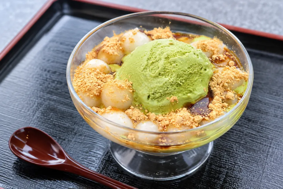 銀水のお抹茶ざらし
