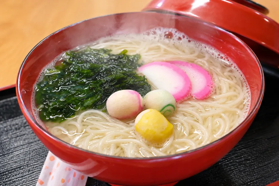 銀水の麦みそ仕立てのそうめん汁