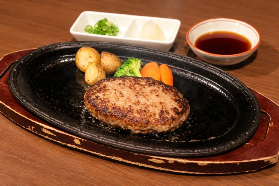 蜂の家のハンバーグ料理