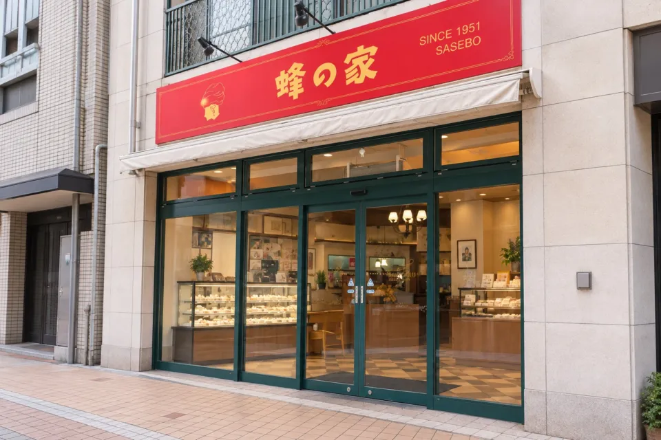 蜂の家の現在の店舗外観