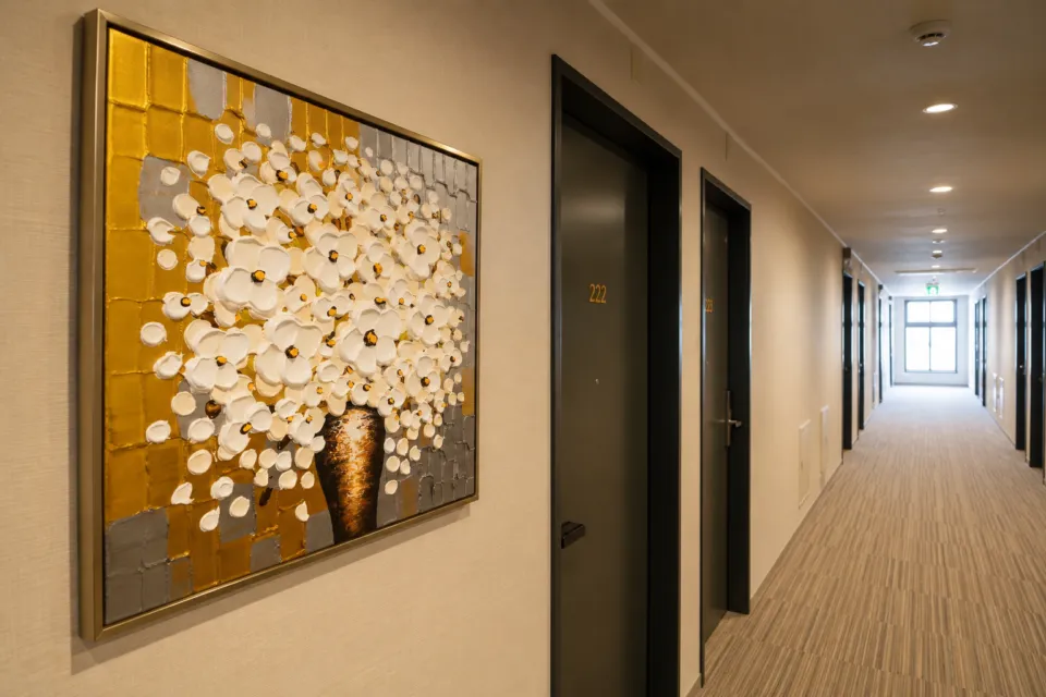 HOTELここの館内廊下