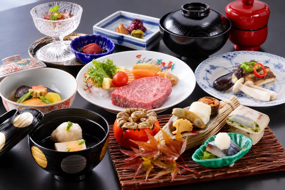 ホテルヨーロッパの和食の料理と器