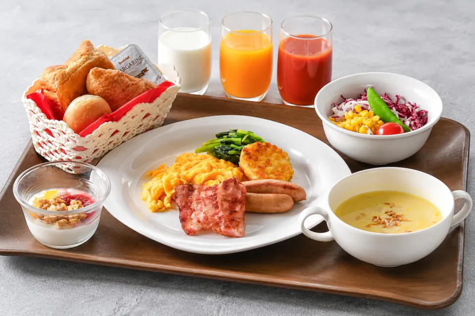 ホテルグランビナリオTSURUGAの洋朝食