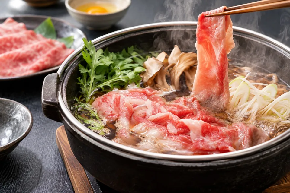 曲水の庭 ホテル玉泉のしまね和牛ワインすき鍋