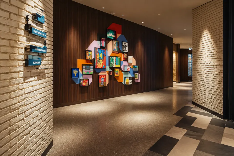 ホテルインディゴ東京渋谷の館内のアート