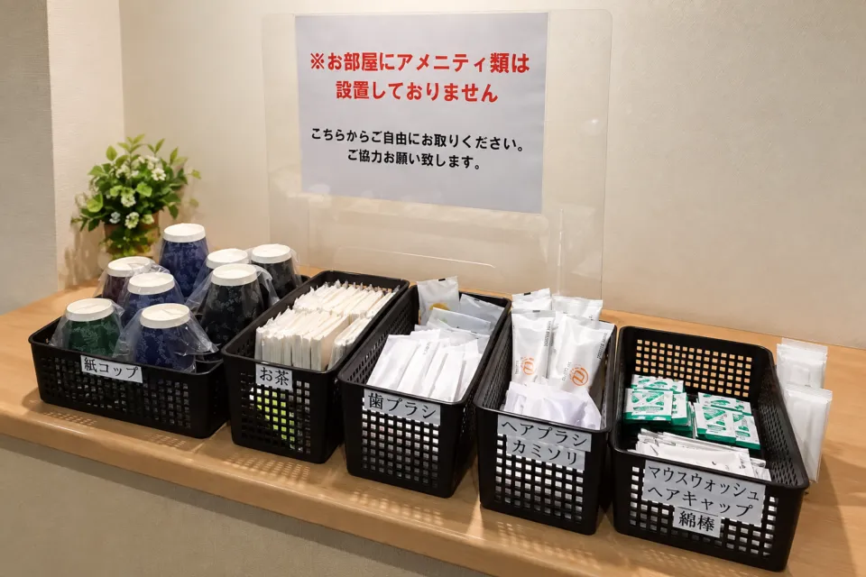 ホテル カクイン鳴門の客室アメニティ