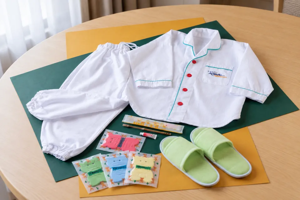 ホテル近鉄ユニバーサル・シティの子ども用ナイトウェアと備品