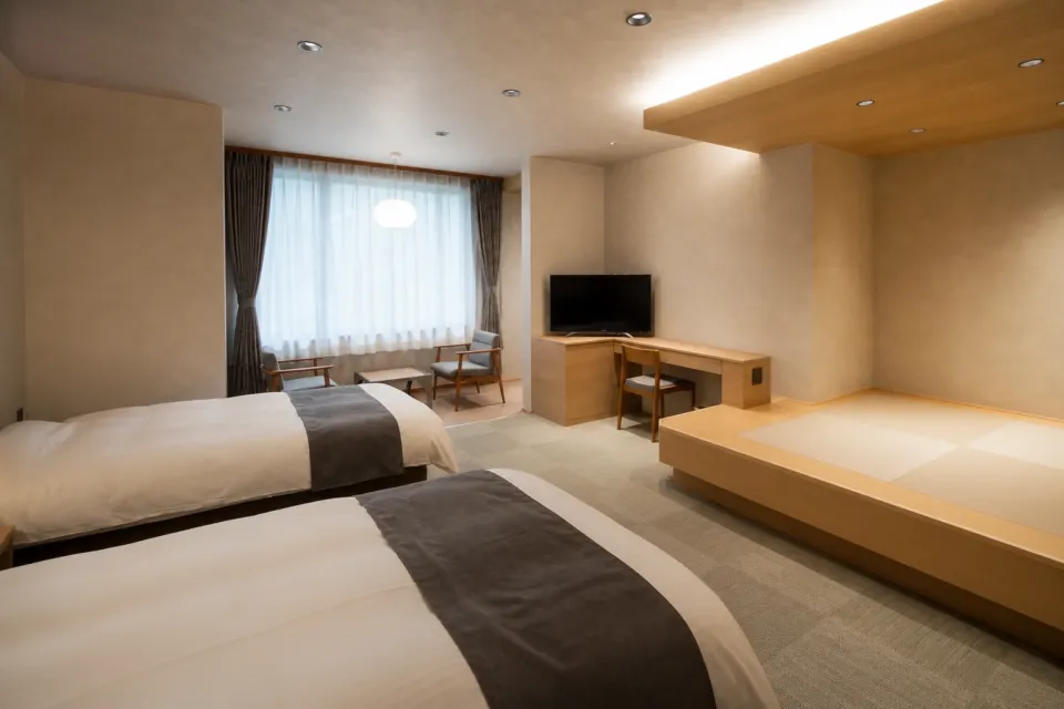 ホテル椿館の7F和洋室タイプA