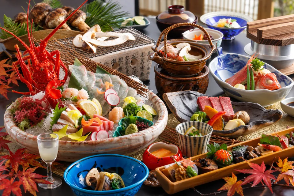 兵衛向陽閣の季節の会席料理