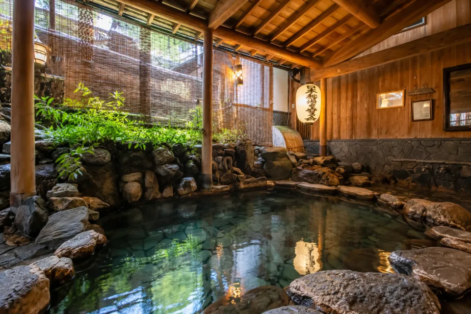 岩井屋の露天の背戸の湯