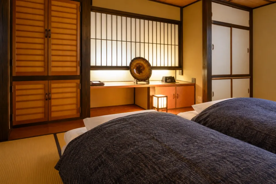 岩井屋の椿の和ベッド