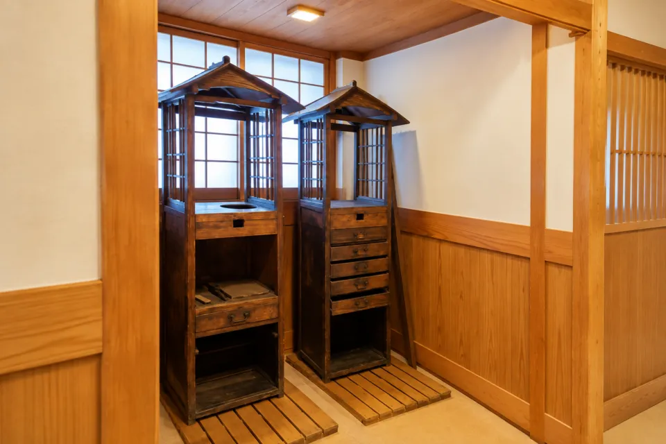 出雲そば 荒木屋の昔のそば売り道具