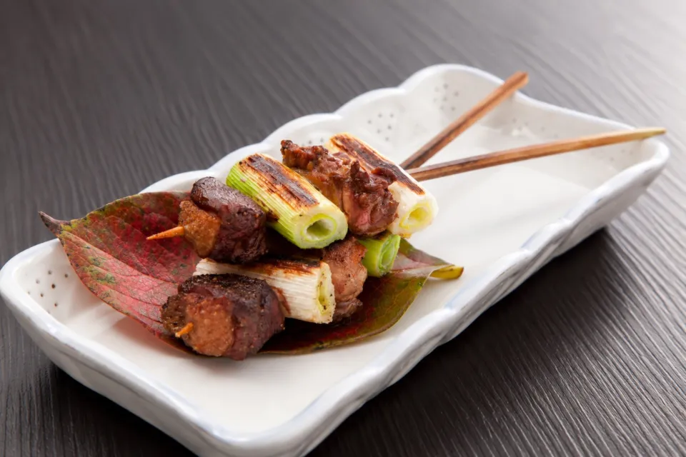 加賀料理 ばん亭の鴨串焼き