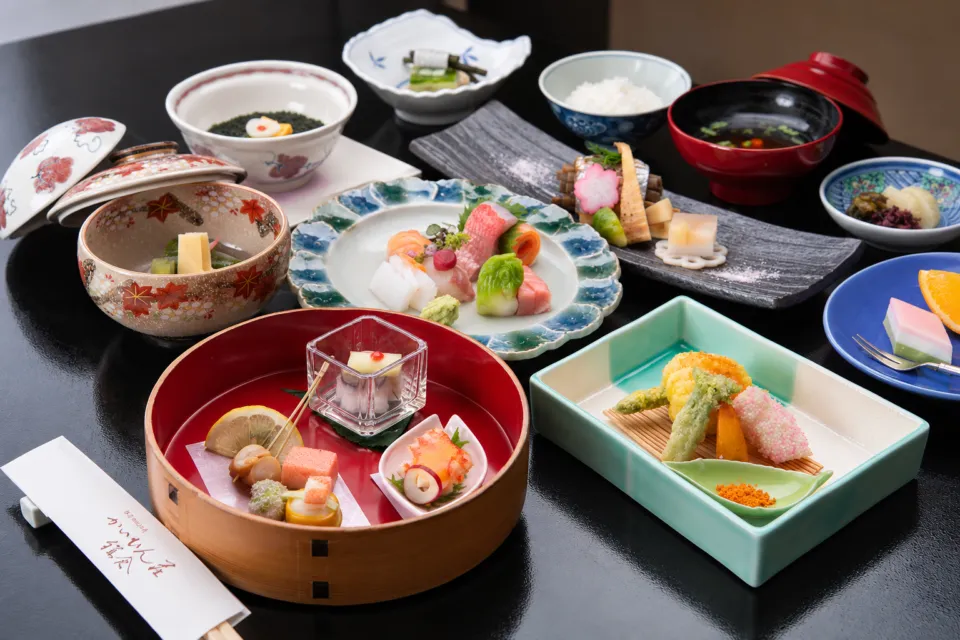 かいひん荘鎌倉の懐石料理の一例