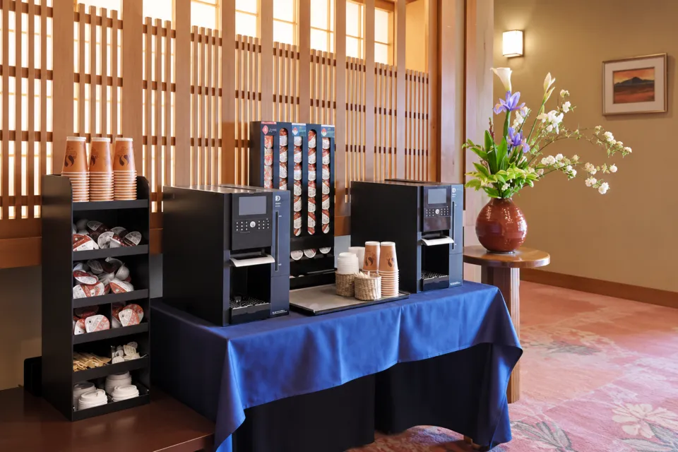 皆生菊乃家のフリードリンクのコーナー