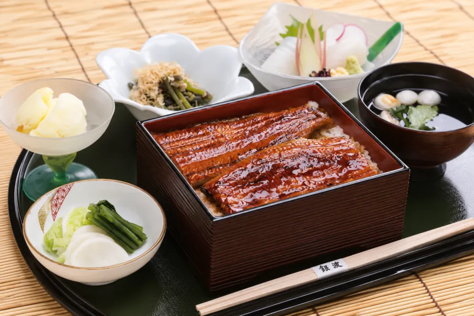 割烹 銀波の香ばしく焼き上げたうなぎ料理