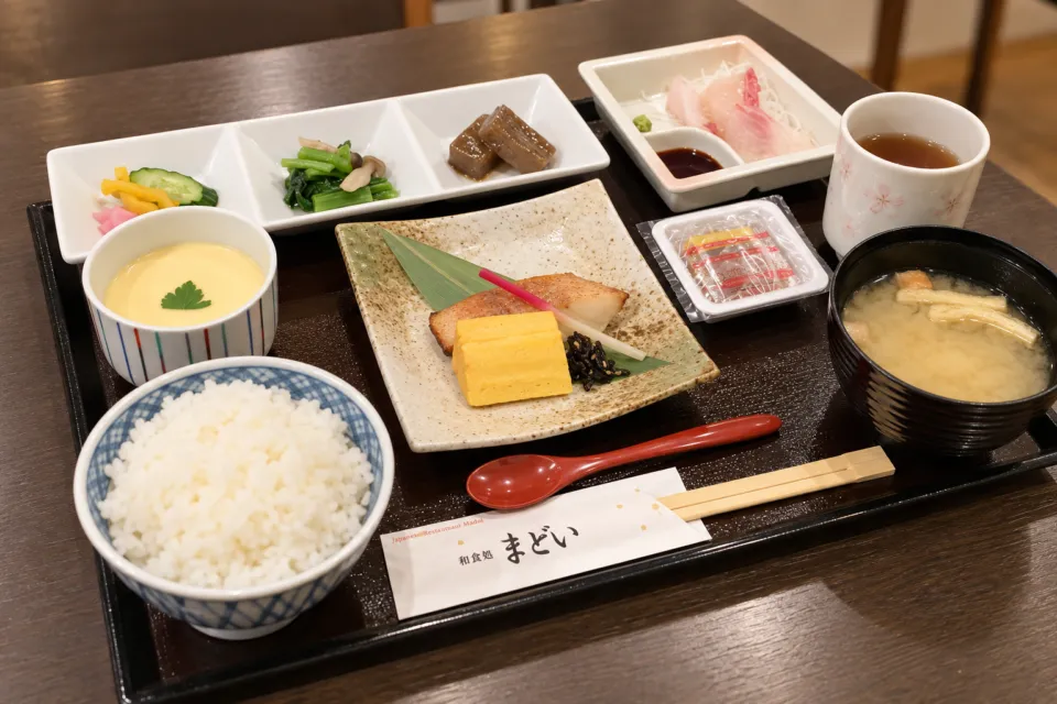 川越第一ホテルの和食処まどいの和朝食