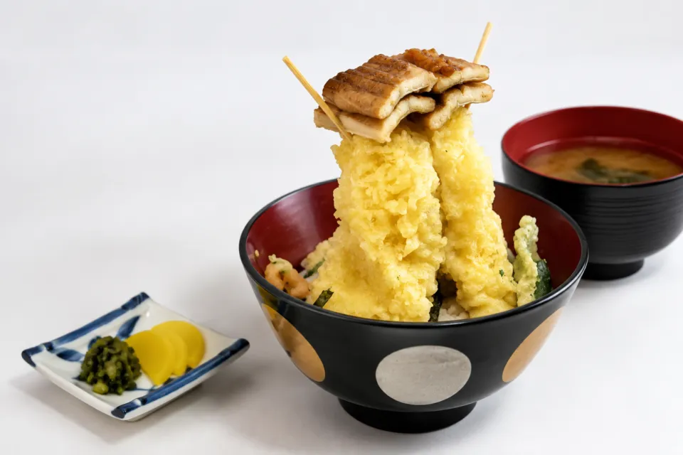 海鮮レストラン来萩の穴子をのせた天丼