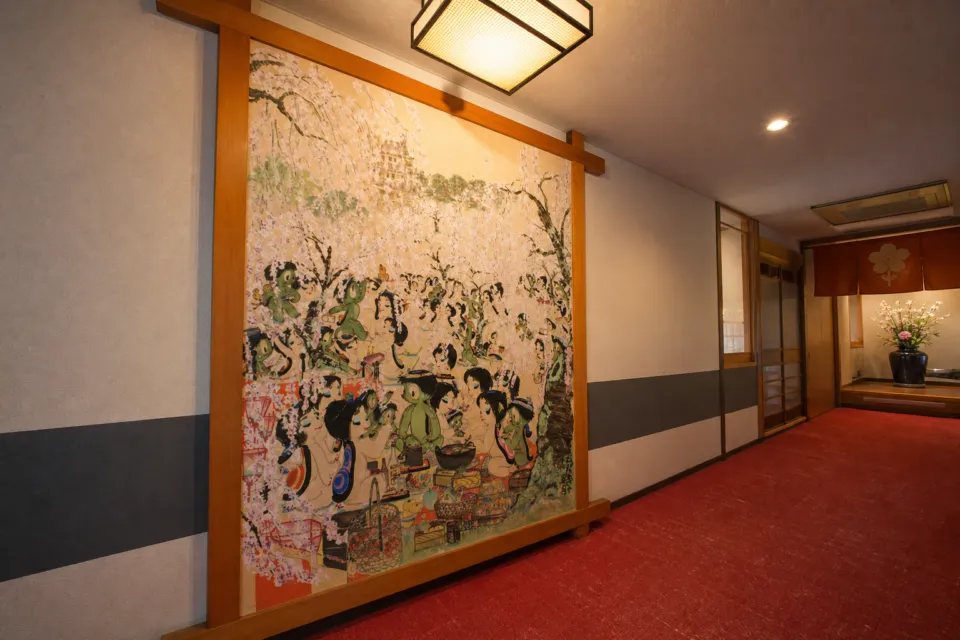 菊富士 本店の3階宴会場入口