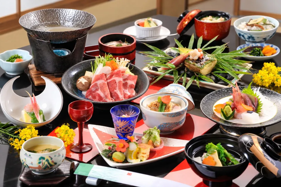 霧島ホテルの春の会席料理