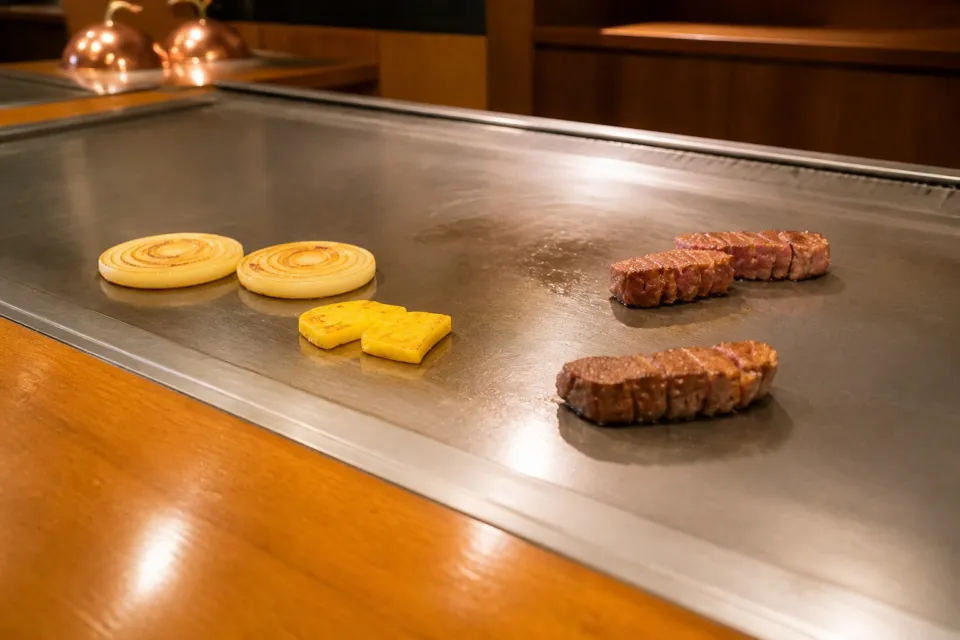 神戸ポートピアホテルの鉄板焼料理