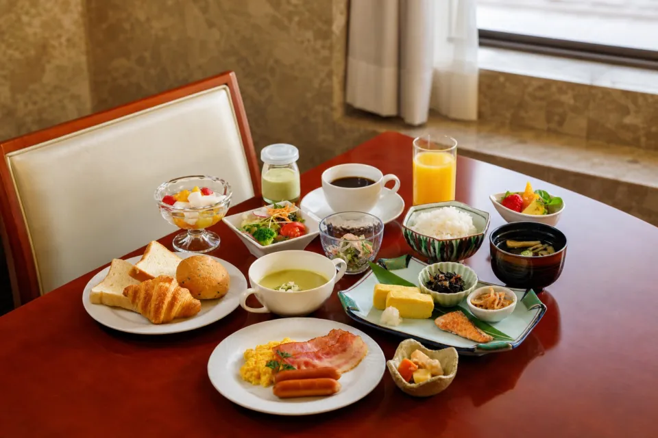 倉敷ロイヤルアートホテルの和洋朝食メニュー