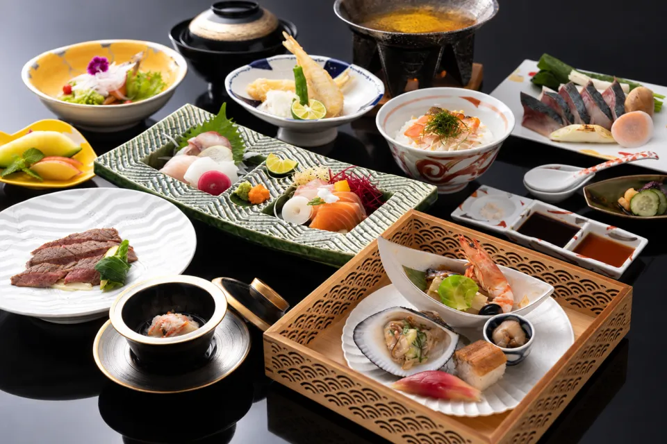 くらしき白壁の吉備会席の料理