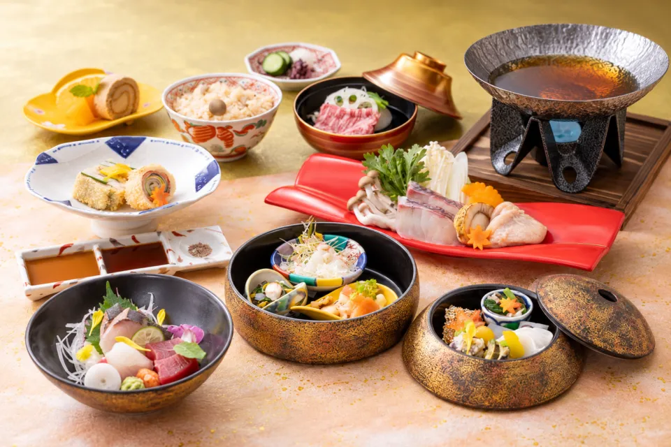 くらしき白壁の阿知会席の料理