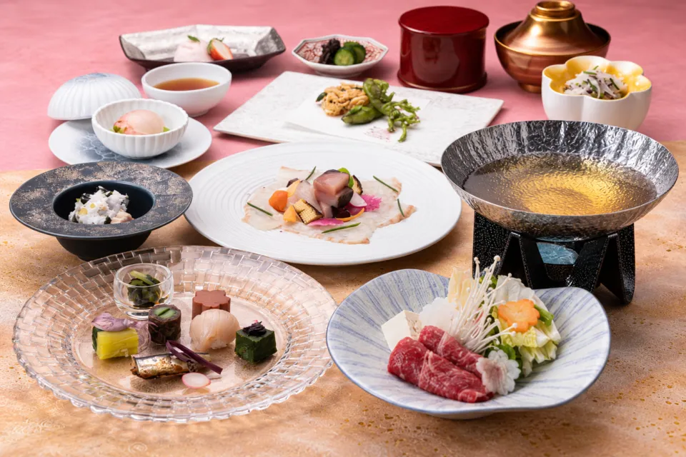 くらしき白壁の特別会席の料理