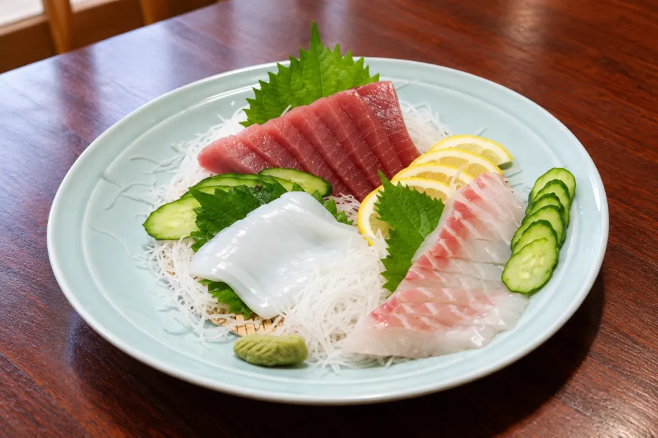 岬観光ホテルの刺身盛り合わせ