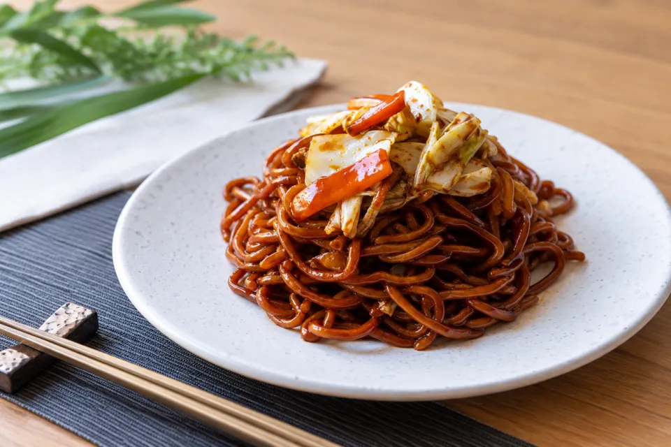 三井ガーデンホテル銀座五丁目の朝食の焼きそば