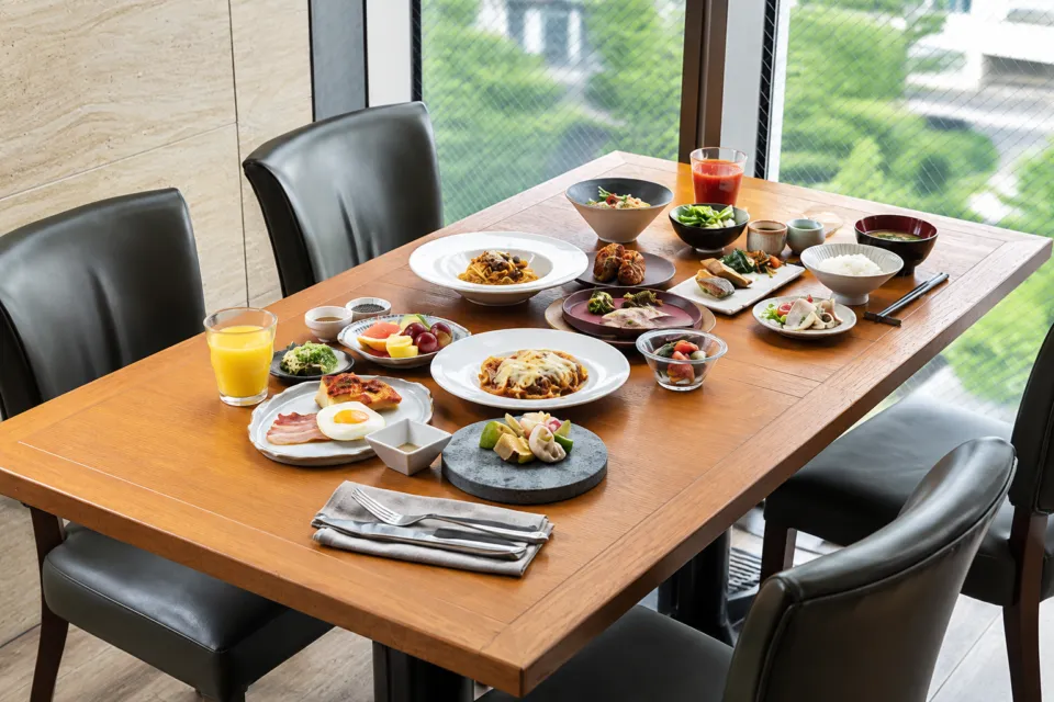 三井ガーデンホテル仙台の朝食の料理