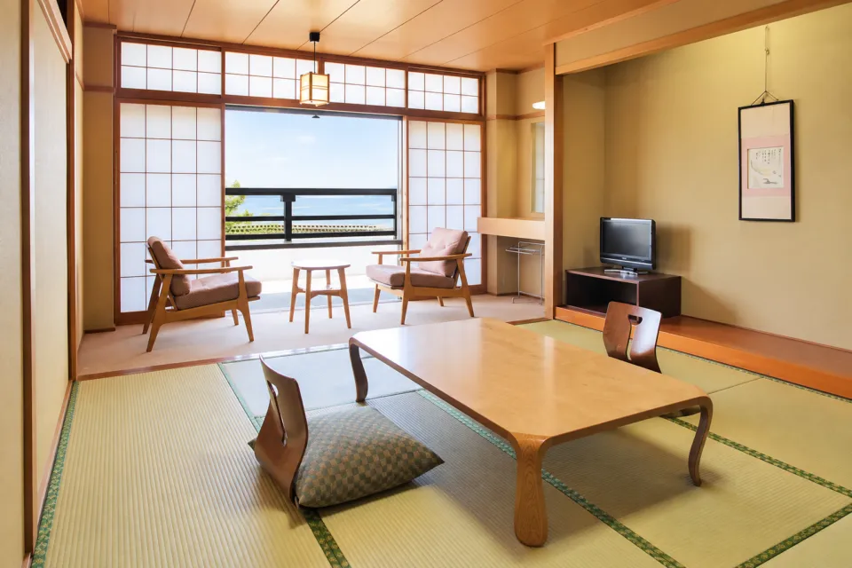 宮島シーサイドホテルの本館シービュー和室の全景
