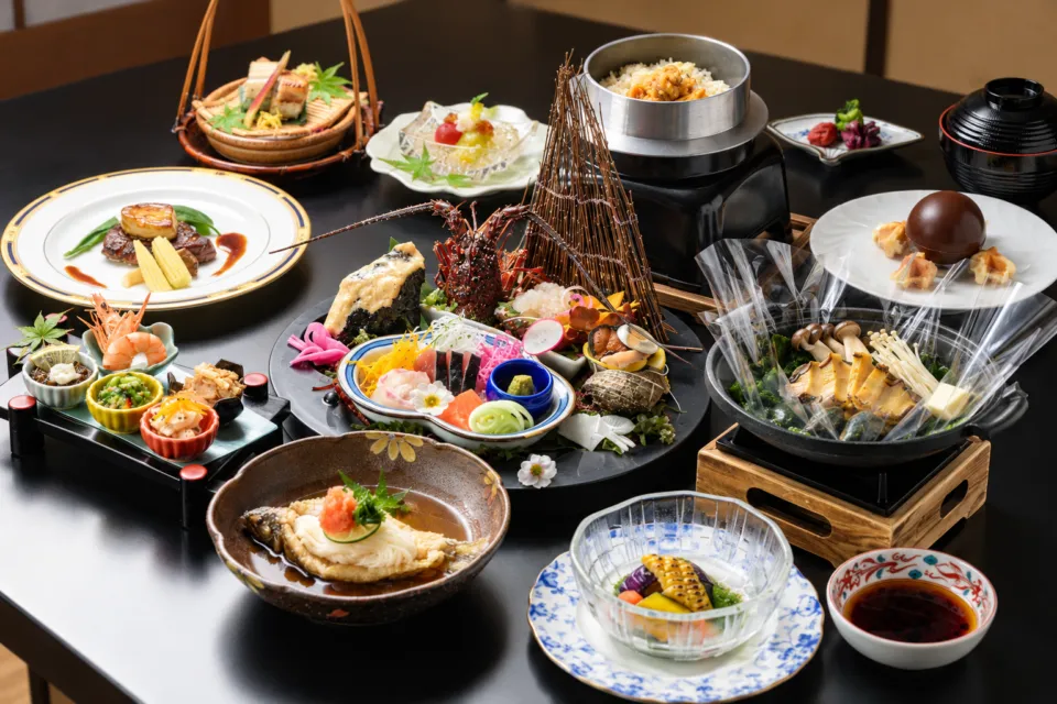 都リゾート 奥志摩 アクアフォレストの創作会席の料理