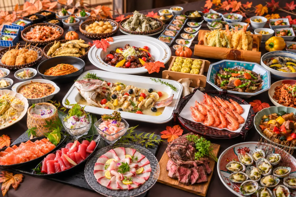 都リゾート 奥志摩 アクアフォレストの夕食ブッフェの料理
