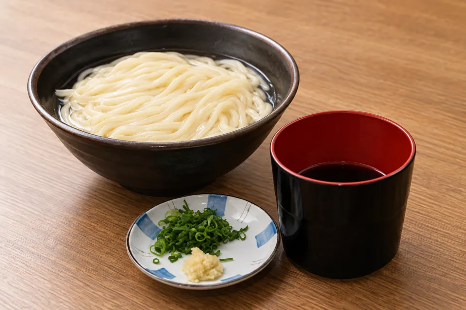 なかむらのゆだめうどんとつけつゆ