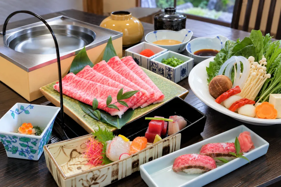 日本料理 ひょうたんやの近江牛料理と前菜