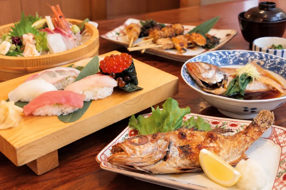 のどぐろ日本海 出雲市駅前店の魚料理を含むセット