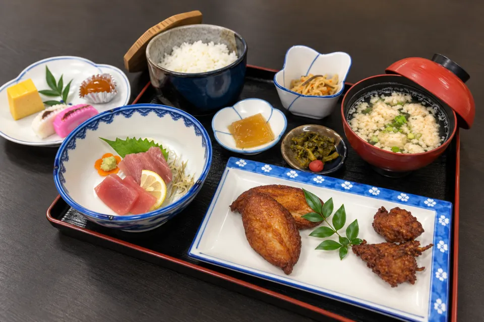 郷土料理 おび天蔵の城下町定食
