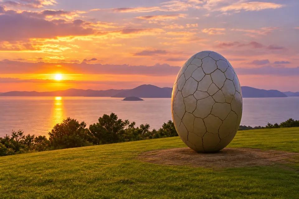 オリビアン小豆島 夕陽ヶ丘ホテルの屋外アート作品