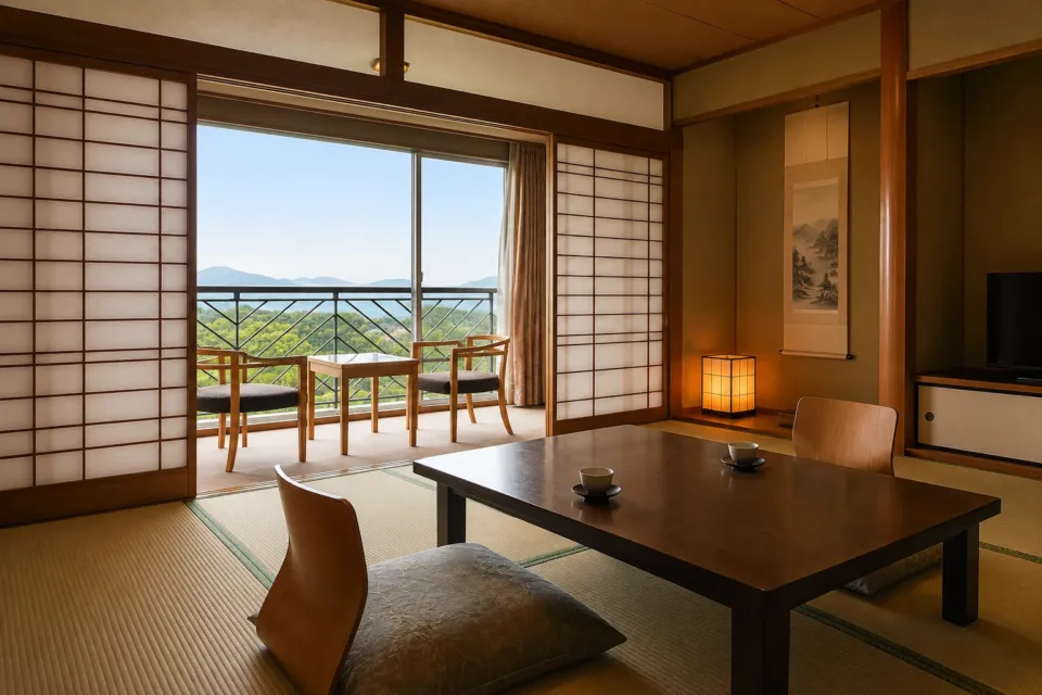 オリビアン小豆島 夕陽ヶ丘ホテルの夕陽側 和室11帖