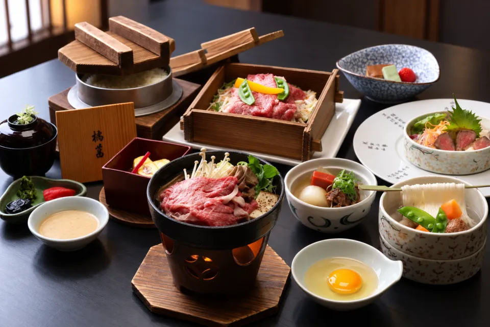 近江ダイニング 橘菖の近江牛会席の料理