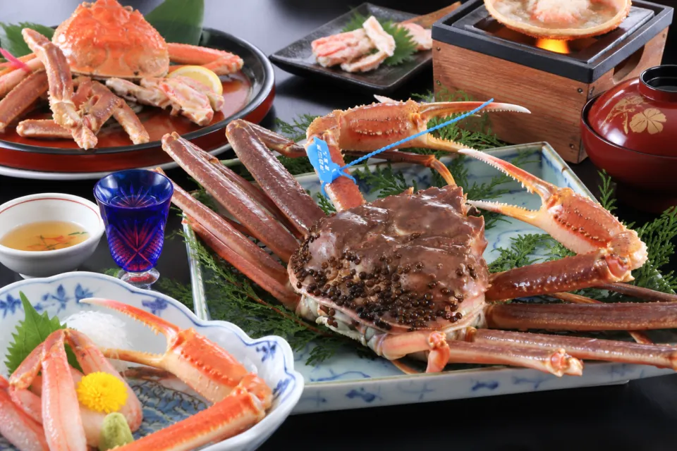 大西屋水翔苑の冬のかに料理